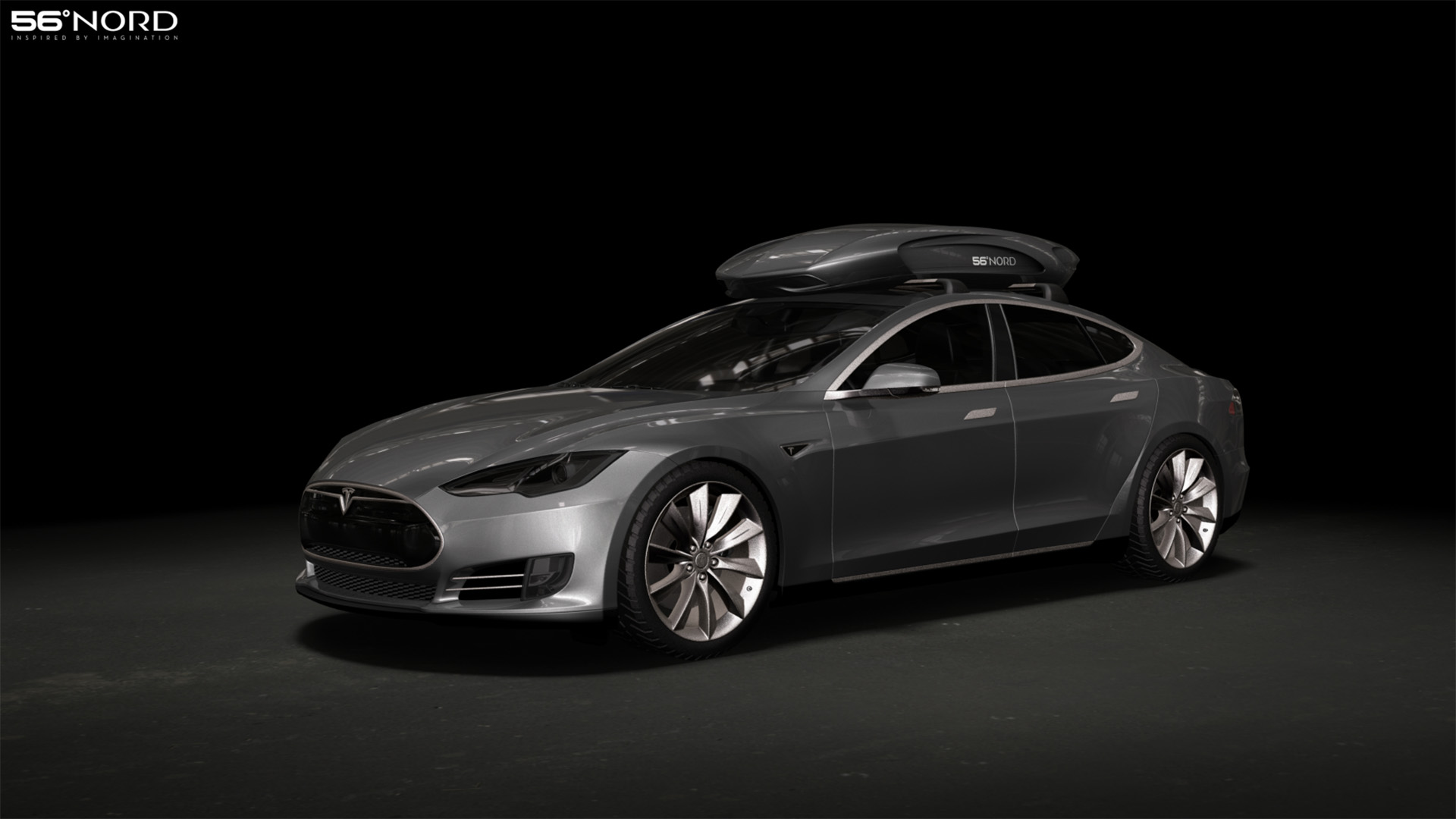 Tesla gray front side